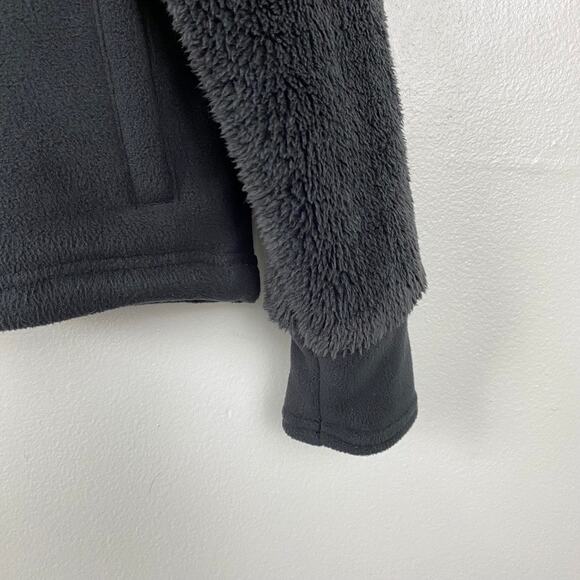 All in Motion Black Brushed Pullover Sweater‎ Henley Snap Neck Size Large - Picture 4 of 11